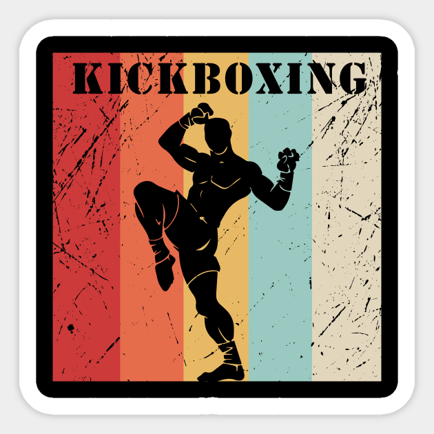 Kickboxing Vintage Retro Sticker by sunima